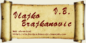 Vlajko Brajkanović vizit kartica